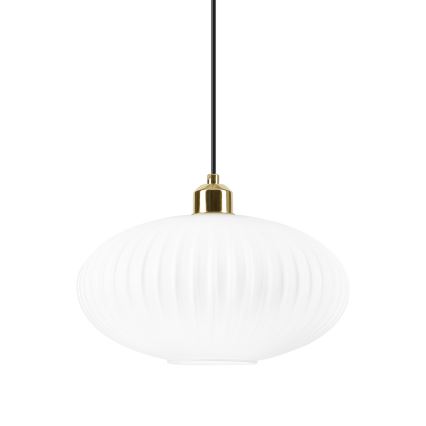Hängeleuchte HARMA 1xE27/15W/230V d 30 cm weiß/golden