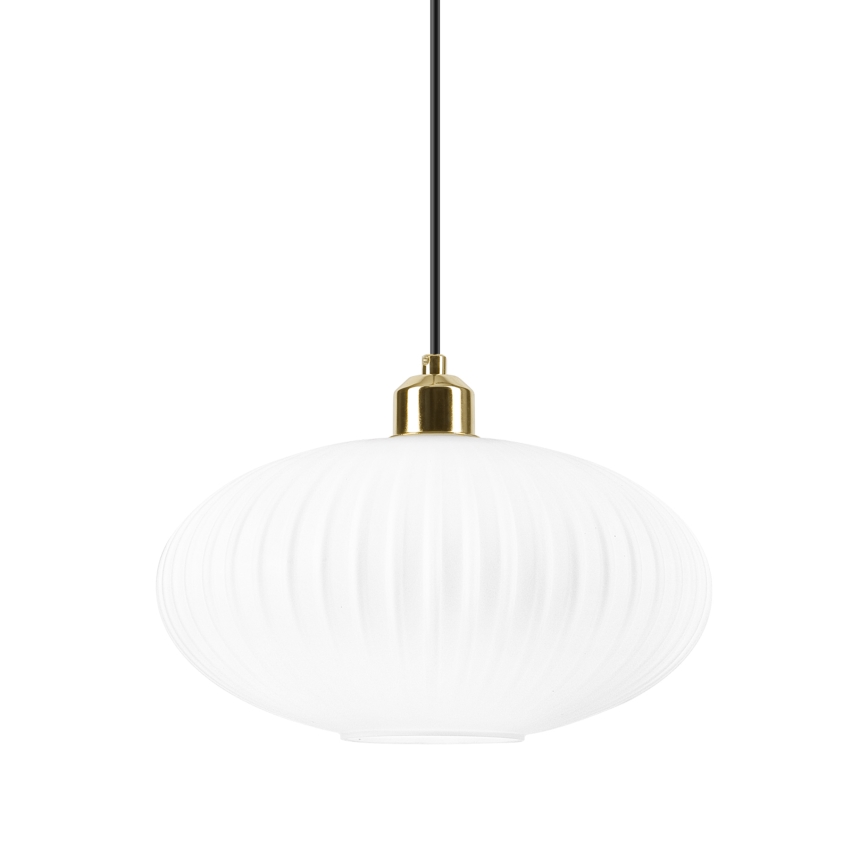 Hängeleuchte HARMA 1xE27/15W/230V d 30 cm weiß/golden