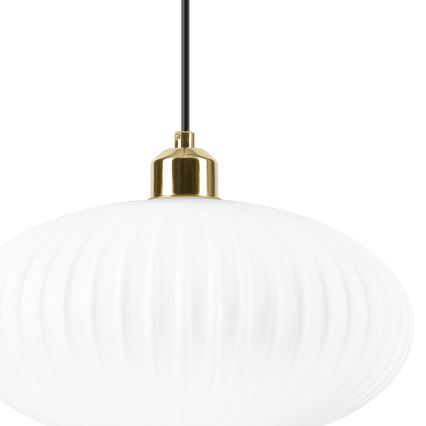 Hängeleuchte HARMA 1xE27/15W/230V d 30 cm weiß/golden