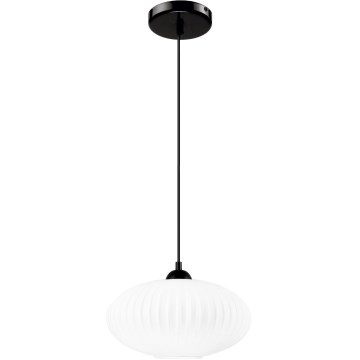 Hängeleuchte HARMA 1xE27/15W/230V d 30 cm weiß/schwarz