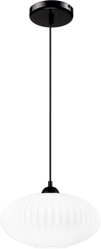 Hängeleuchte HARMA 1xE27/15W/230V d 30 cm weiß/schwarz