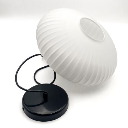 Hängeleuchte HARMA 1xE27/15W/230V d 30 cm weiß/schwarz