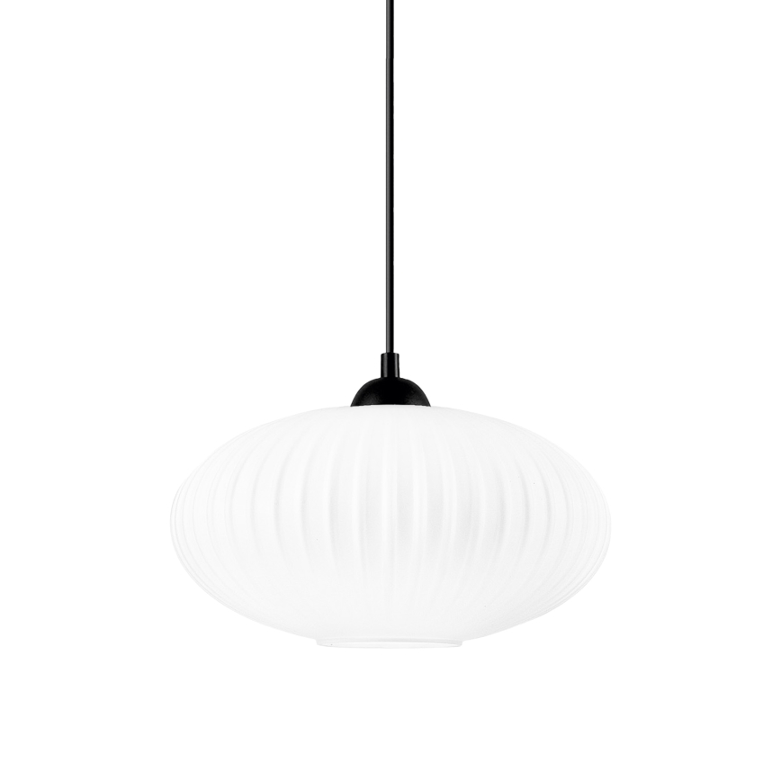 Hängeleuchte HARMA 1xE27/15W/230V d 30 cm weiß/schwarz