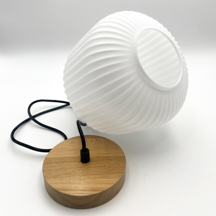 Hängeleuchte HARMONY 1xE27/15W/230V d 20 cm weiß/Eiche