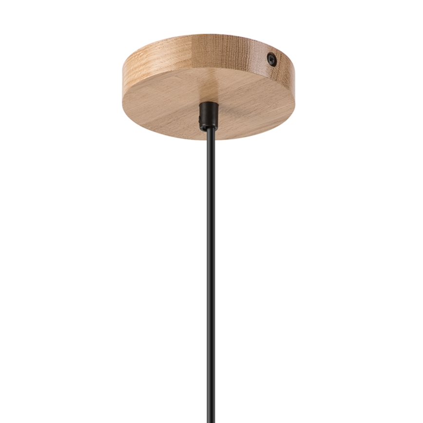 Hängeleuchte HARMONY 1xE27/15W/230V d 20 cm weiß/Eiche