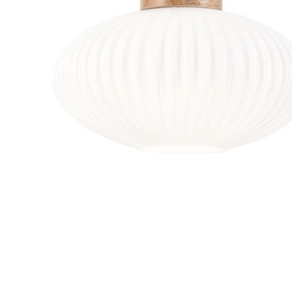 Hängeleuchte HARMONY 1xE27/15W/230V d 25 cm weiß/Eiche