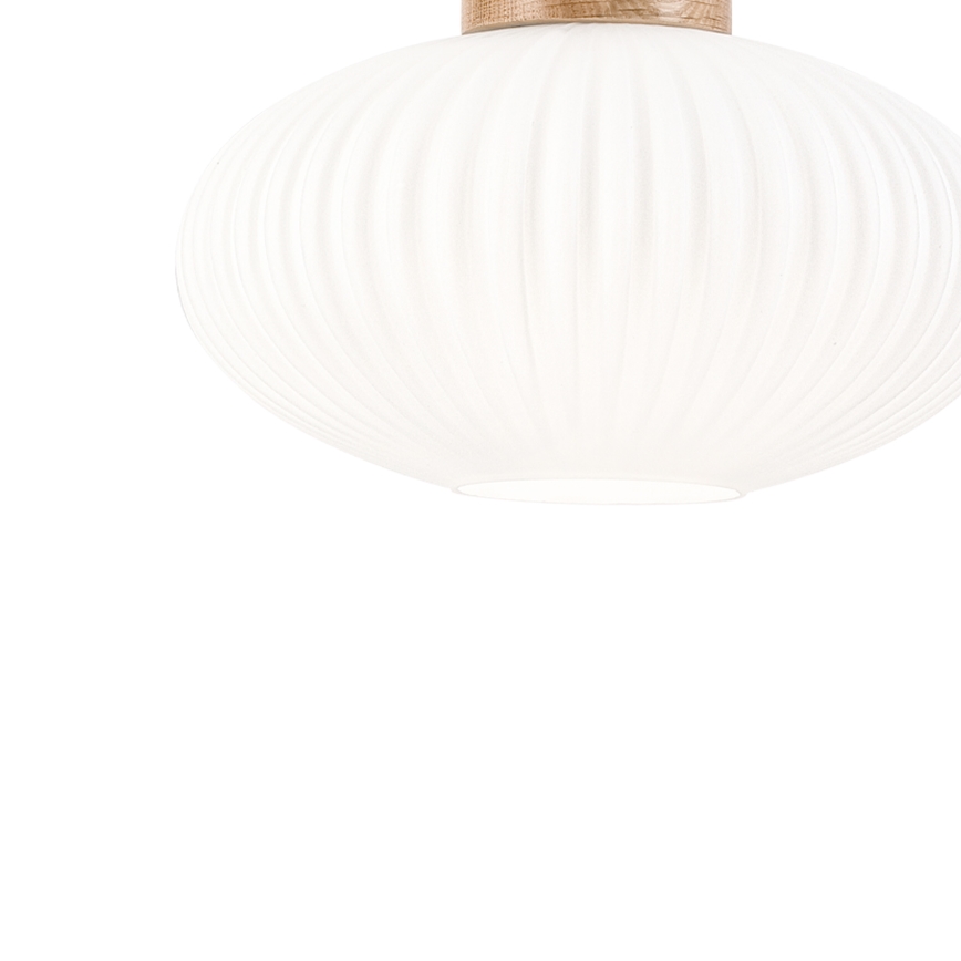 Hängeleuchte HARMONY 1xE27/15W/230V d 25 cm weiß/Eiche