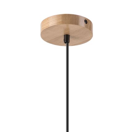 Hängeleuchte HARMONY 1xE27/15W/230V d 25 cm weiß/Eiche
