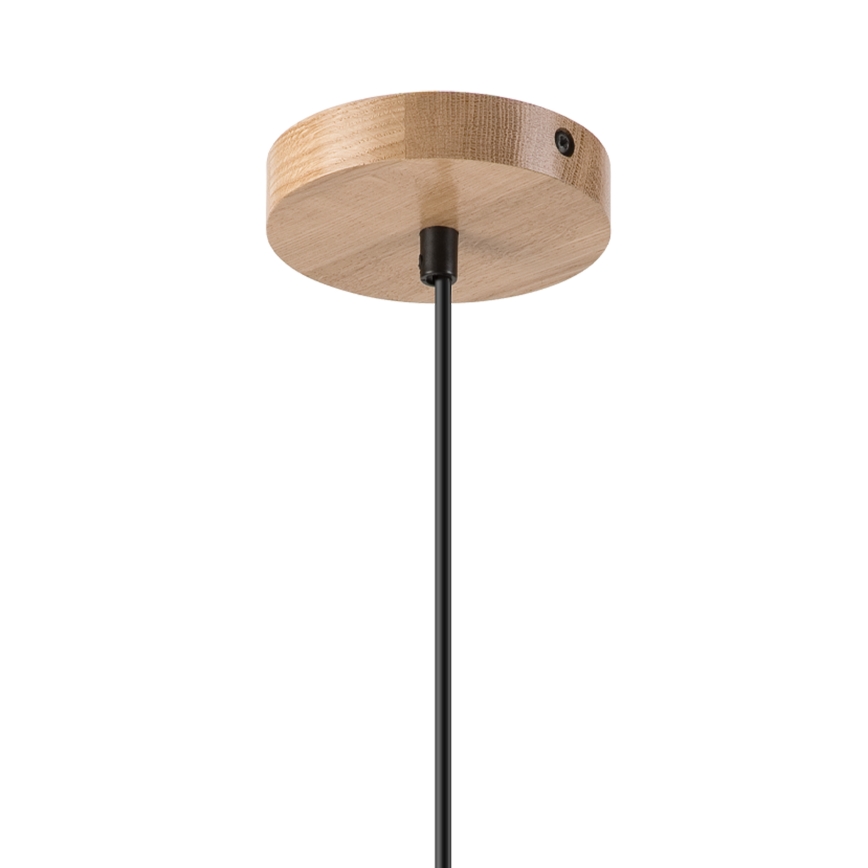 Hängeleuchte HARMONY 1xE27/15W/230V d 25 cm weiß/Eiche