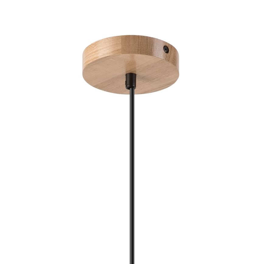 Hängeleuchte HARMONY 1xE27/15W/230V d 30 cm weiß/Eiche
