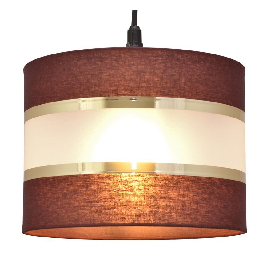Hängeleuchte HELEN 1xE27/15W/230V Durchschn. 20 cm braun/schwarz/gold