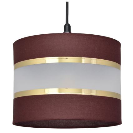 Hängeleuchte HELEN 1xE27/15W/230V Durchschn. 20 cm braun/schwarz/gold