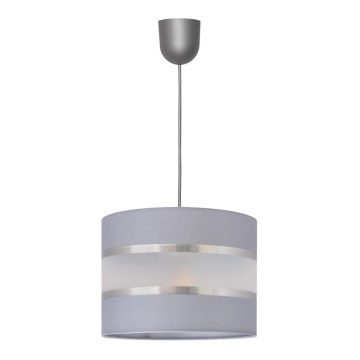 Hängeleuchte HELEN 1xE27/15W/230V Durchschn. 20 cm grau/silber