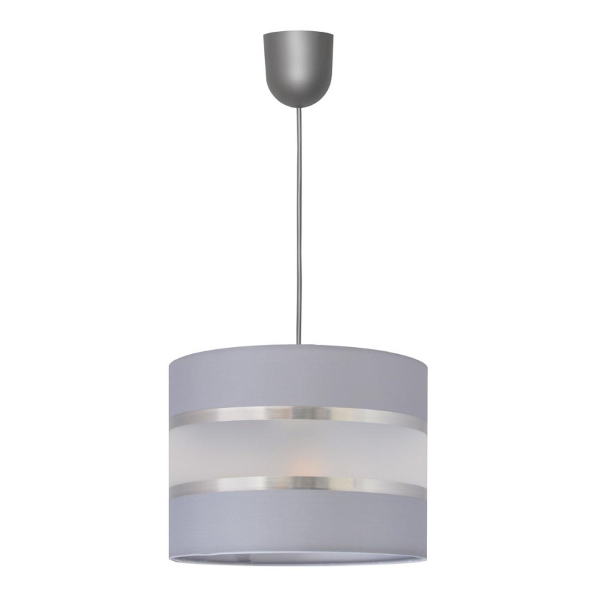 Hängeleuchte HELEN 1xE27/15W/230V Durchschn. 20 cm grau/silber