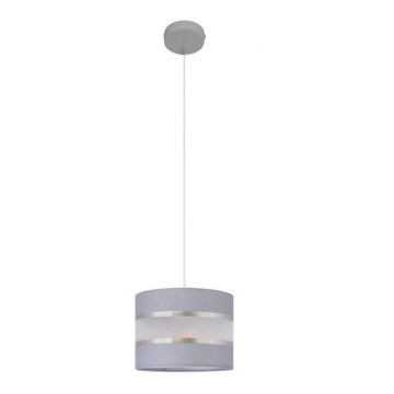 Hängeleuchte HELEN 1xE27/15W/230V Durchschn. 20 cm grau/silber