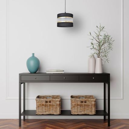 Hängeleuchte HELEN 1xE27/15W/230V Durchschn. 20 cm schwarz/gold