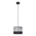Hängeleuchte HELEN 1xE27/15W/230V Durchschn. 20 cm schwarz/grau/silber