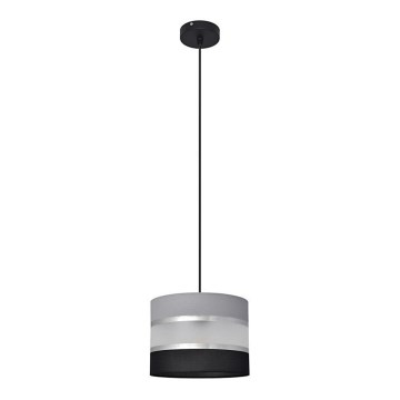 Hängeleuchte HELEN 1xE27/15W/230V Durchschn. 20 cm schwarz/grau/silber