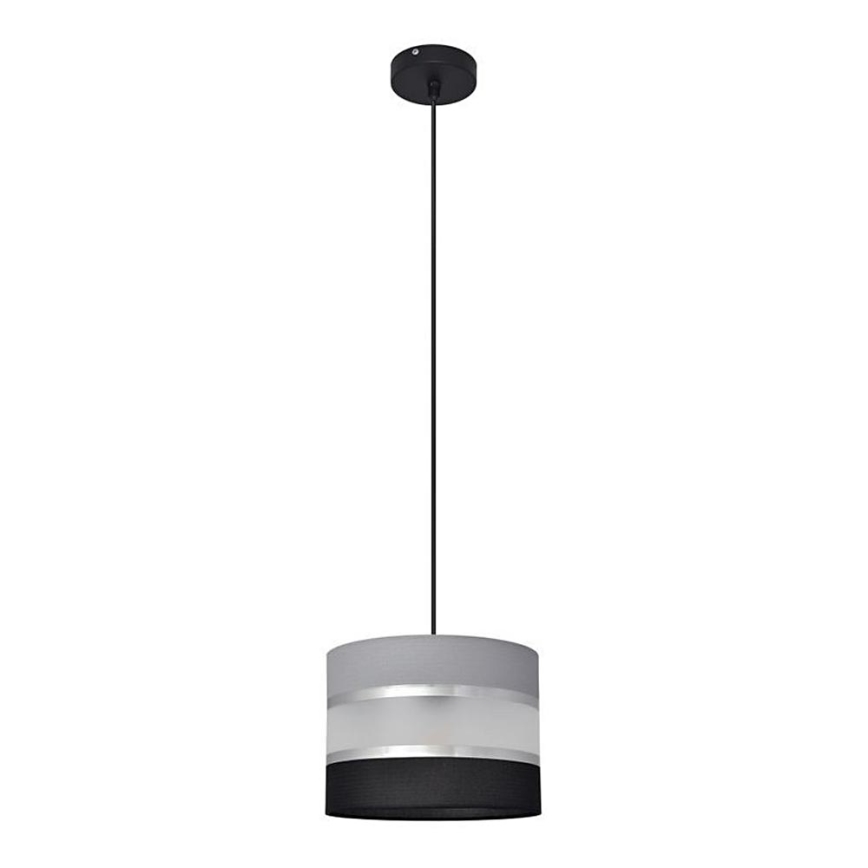 Hängeleuchte HELEN 1xE27/15W/230V Durchschn. 20 cm schwarz/grau/silber