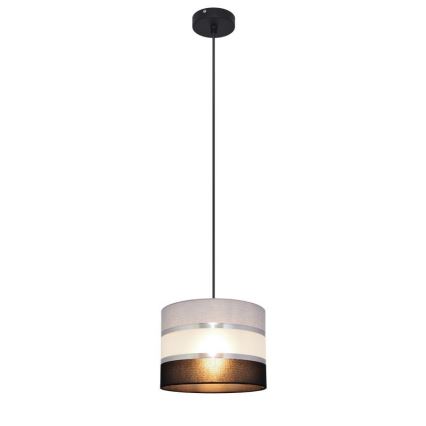 Hängeleuchte HELEN 1xE27/15W/230V Durchschn. 20 cm schwarz/grau/silber