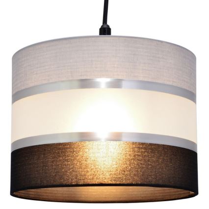 Hängeleuchte HELEN 1xE27/15W/230V Durchschn. 20 cm schwarz/grau/silber