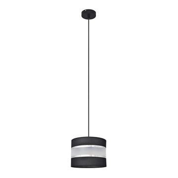 Hängeleuchte HELEN 1xE27/15W/230V Durchschn. 20 cm schwarz/silber