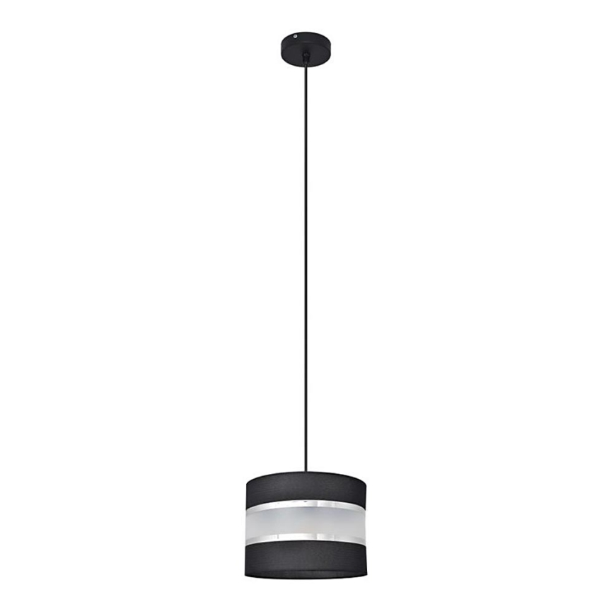 Hängeleuchte HELEN 1xE27/15W/230V Durchschn. 20 cm schwarz/silber