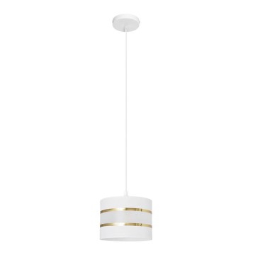 Hängeleuchte HELEN 1xE27/15W/230V Durchschn. 20 cm weiß/gold