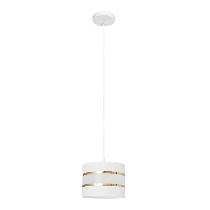 Hängeleuchte HELEN 1xE27/15W/230V Durchschn. 20 cm weiß/gold