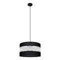 Hängeleuchte HELEN 1xE27/15W/230V Durchschn. 35 cm schwarz/silber