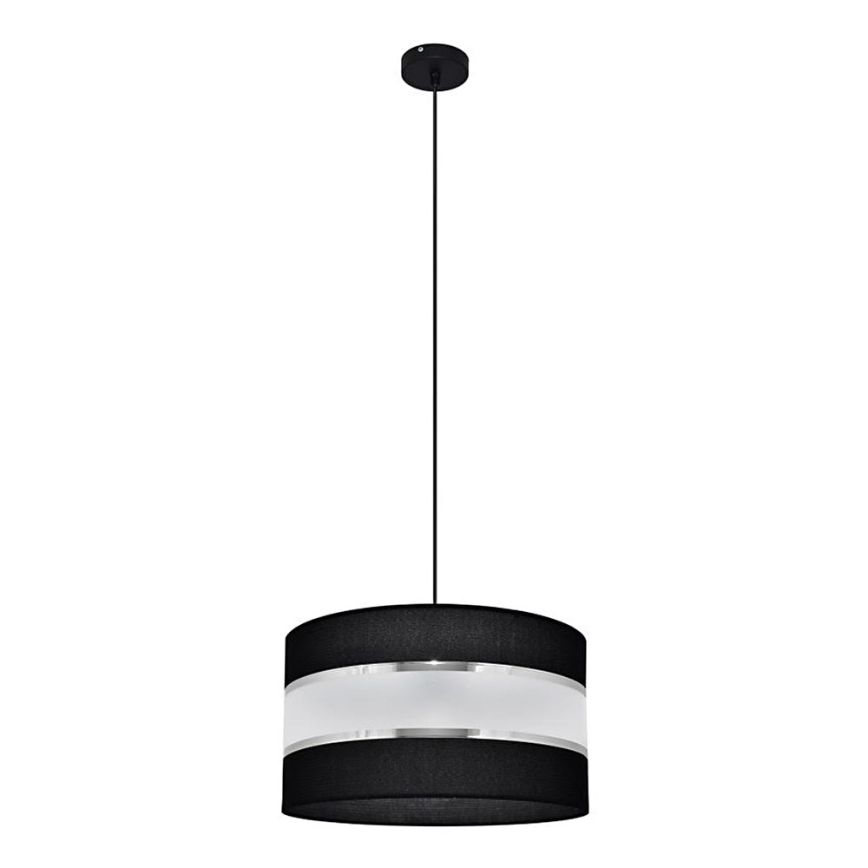 Hängeleuchte HELEN 1xE27/15W/230V Durchschn. 35 cm schwarz/silber