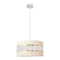 Hängeleuchte HELEN 1xE27/15W/230V Durchschn. 40 cm Cremefarbe/gold