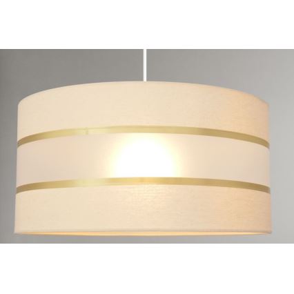 Hängeleuchte HELEN 1xE27/15W/230V Durchschn. 40 cm Cremefarbe/gold