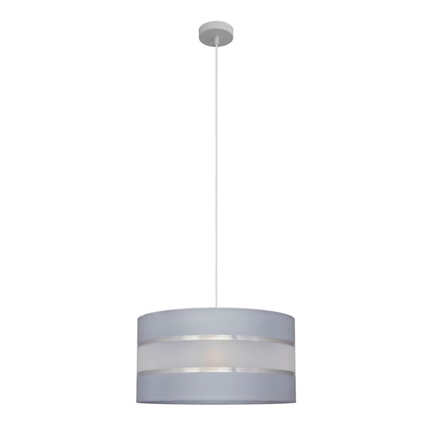 Hängeleuchte HELEN 1xE27/15W/230V Durchschn. 40 cm grau/silber