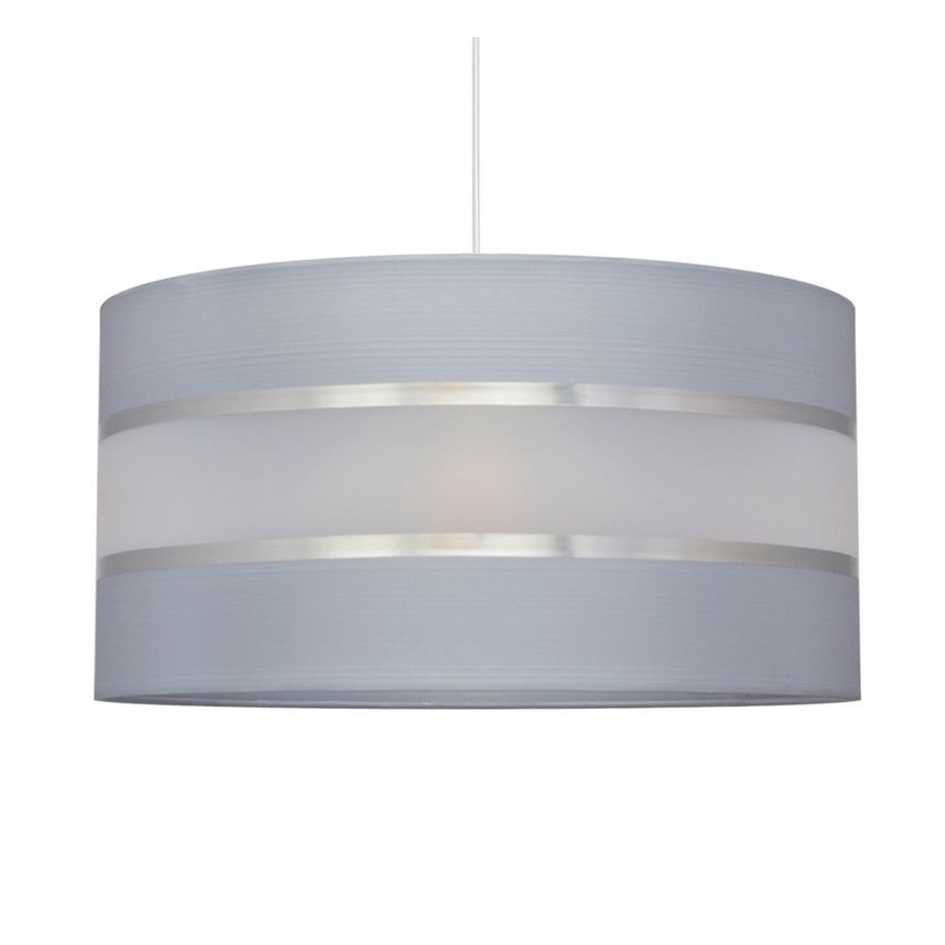 Hängeleuchte HELEN 1xE27/15W/230V Durchschn. 40 cm grau/silber