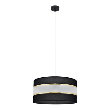 Hängeleuchte HELEN 1xE27/15W/230V Durchschn. 40 cm schwarz/gold