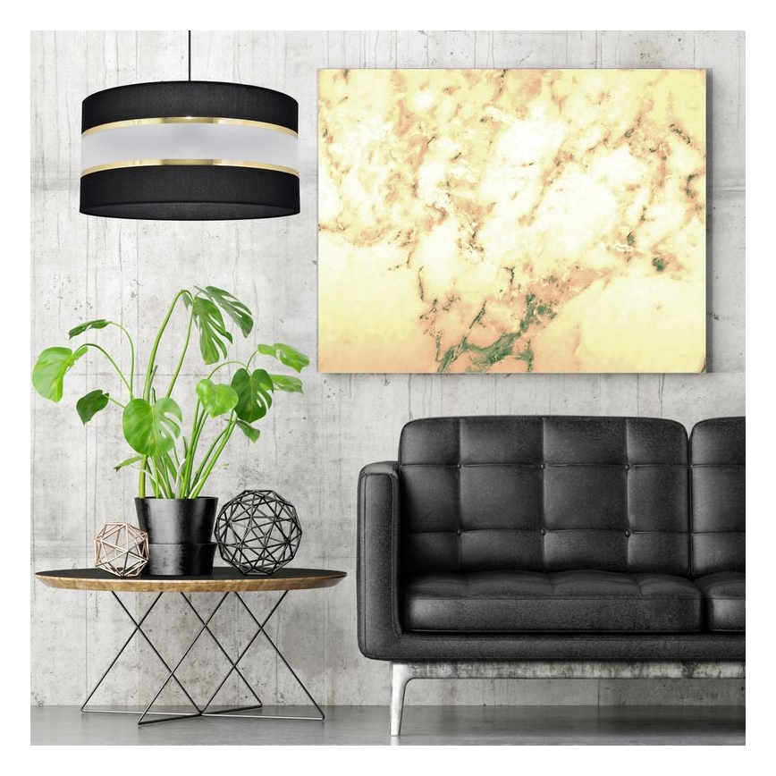Hängeleuchte HELEN 1xE27/15W/230V Durchschn. 40 cm schwarz/gold