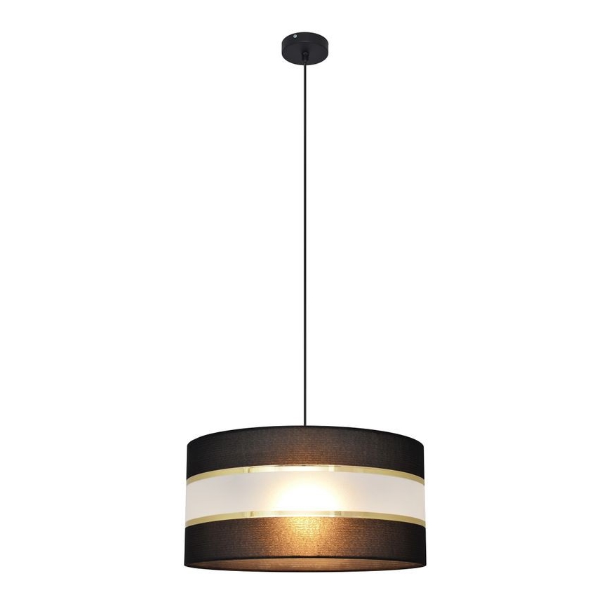 Hängeleuchte HELEN 1xE27/15W/230V Durchschn. 40 cm schwarz/gold