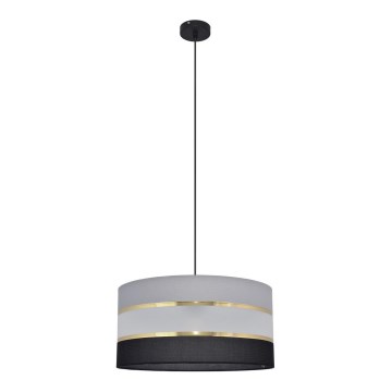 Hängeleuchte HELEN 1xE27/15W/230V Durchschn. 40 cm schwarz/grau/gold