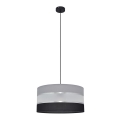 Hängeleuchte HELEN 1xE27/15W/230V Durchschn. 40 cm schwarz/grau/silber