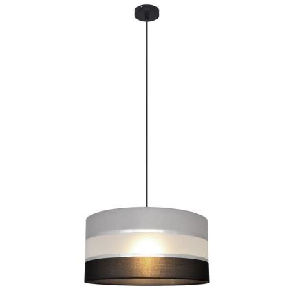 Hängeleuchte HELEN 1xE27/15W/230V Durchschn. 40 cm schwarz/grau/silber