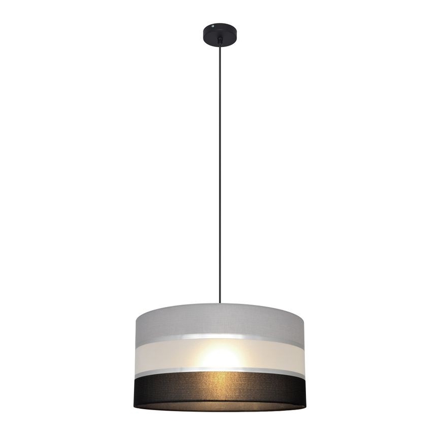 Hängeleuchte HELEN 1xE27/15W/230V Durchschn. 40 cm schwarz/grau/silber