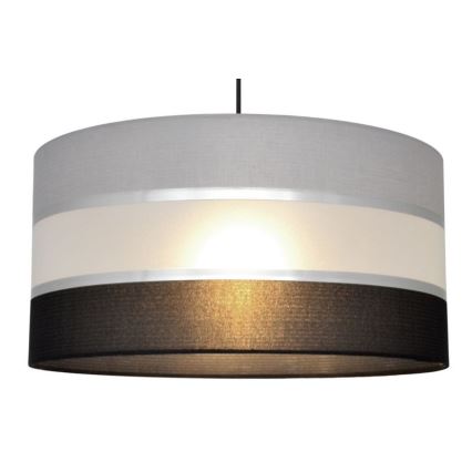 Hängeleuchte HELEN 1xE27/15W/230V Durchschn. 40 cm schwarz/grau/silber