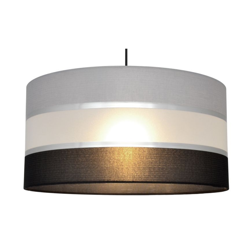 Hängeleuchte HELEN 1xE27/15W/230V Durchschn. 40 cm schwarz/grau/silber
