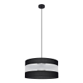 Hängeleuchte HELEN 1xE27/15W/230V Durchschn. 40 cm schwarz/silber