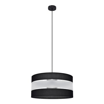 Hängeleuchte HELEN 1xE27/15W/230V Durchschn. 40 cm schwarz/silber