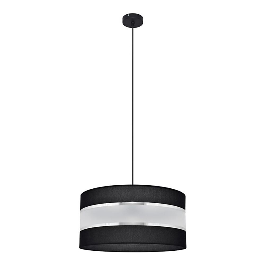 Hängeleuchte HELEN 1xE27/15W/230V Durchschn. 40 cm schwarz/silber
