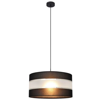 Hängeleuchte HELEN 1xE27/15W/230V Durchschn. 40 cm schwarz/silber