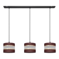 Hängeleuchte HELEN 3xE27/15W/230V braun/schwarz/gold