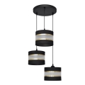Hängeleuchte HELEN 3xE27/15W/230V schwarz/gold